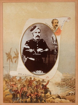 Lot 204 - Miltary Officers. An album containing 10 cabinet cards and 70 cartes de visite