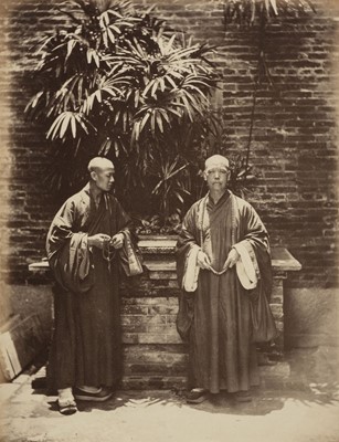 Lot 249 - Thomson (John, 1837-1921). Buddhist Priests, [Canton], c. 1869, albumen print