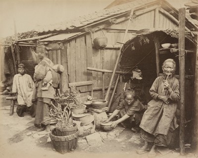 Lot 252 - Thomson (John, 1837-1921). Houses of the Poor, Canton, c. 1869, albumen print