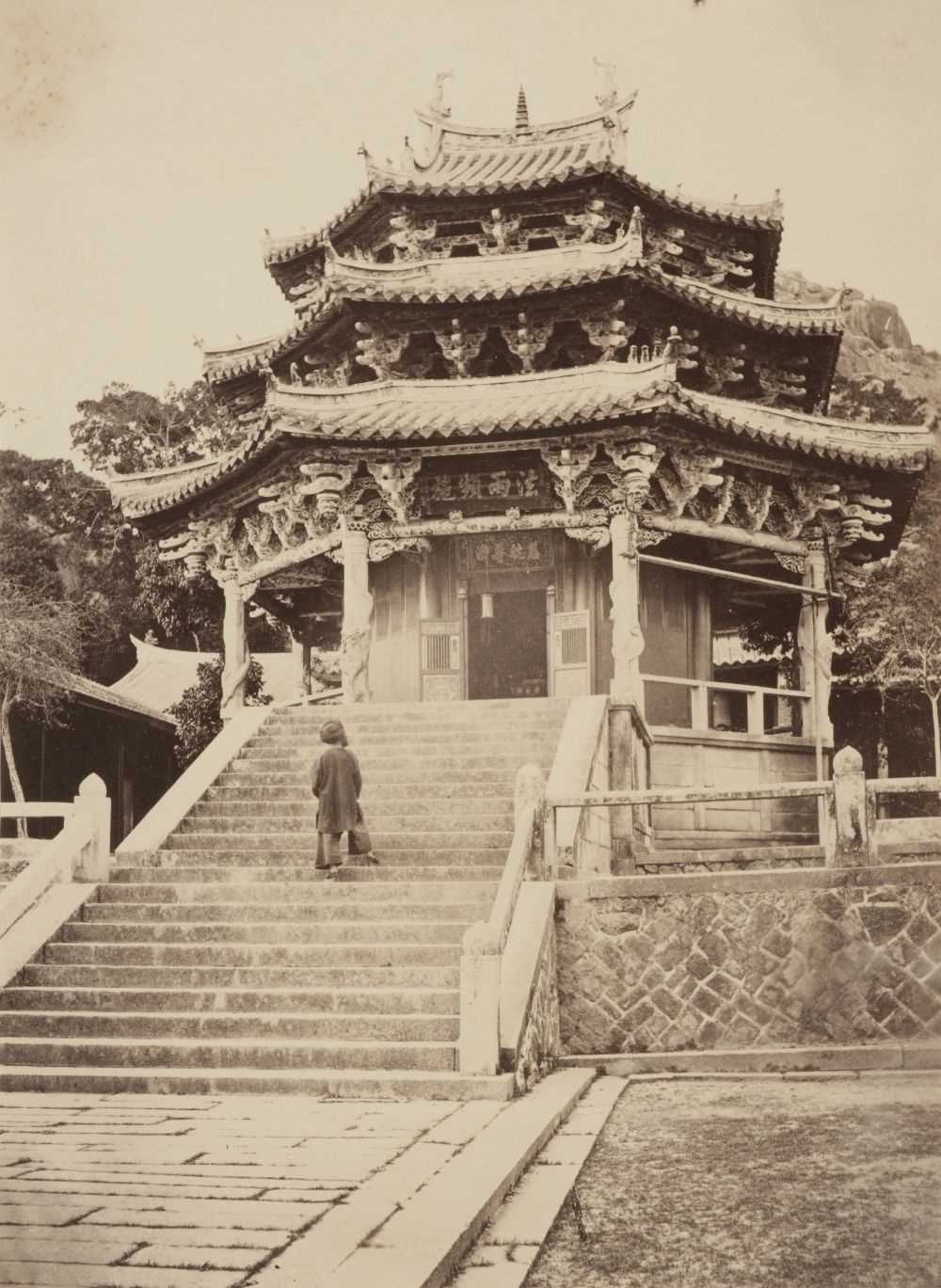 Lot 255 - Thomson (John, 1837-1921). Inner Temple Lam-Poh-Toh Josshouse, China, c. 1869, albumen print