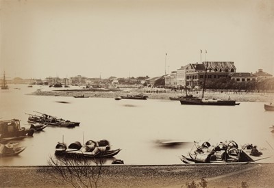 Lot 261 - Thomson (John, 1837-1921). View of the Bund, Shanghai, [China], 1869, albumen print