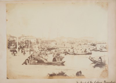 Lot 261 - Thomson (John, 1837-1921). View of the Bund, Shanghai, [China], 1869, albumen print