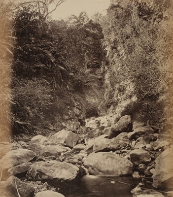 Lot 274 - Thomson (John, 1837-1921). A Mountain Stream near La-Lung [Lan-long], 1871, albumen print