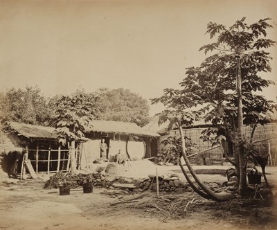 Lot 275 - Thomson (John, 1837-1921). A Pe-Po-Hoan [Pepohoan] Dwelling, [Taiwan], 1871, albumen print