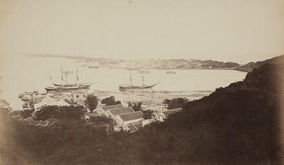 Lot 276 - Thomson (John, 1837-1921). Takao [Kaohsiung] Harbour, [Taiwan], c. 1871, albumen print