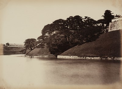 Lot 281 - Weed (Charles L). Moat of the Imperial Palace, Yeddo, [Edo Castle, Tokyo, Japan], c. 1867