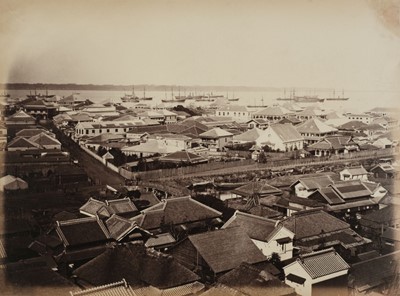 Lot 283 - Weed (Charles Leander). Mississippi Bay near Yokohama, [Japan], c. 1867, albumen print