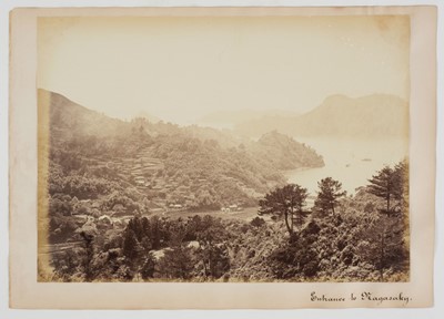 Lot 286 - Attrib. to Charles Leander Weed. Entrance to Nagasaky, [Nagasaki, Japan], c. 1867, albumen print