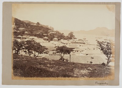 Lot 287 - Attrib. to Charles Leander Weed. Nagasaky [Nagasaki] Native Town, [Japan], c. 1867