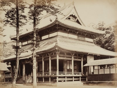 Lot 289 - Weed (Charles Leander). [Honrenji] Temple near Nagasaki, [Japan], c. 1867, albumen print