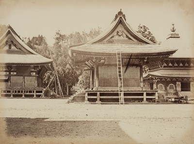 Lot 289 - Weed (Charles Leander). [Honrenji] Temple near Nagasaki, [Japan], c. 1867, albumen print