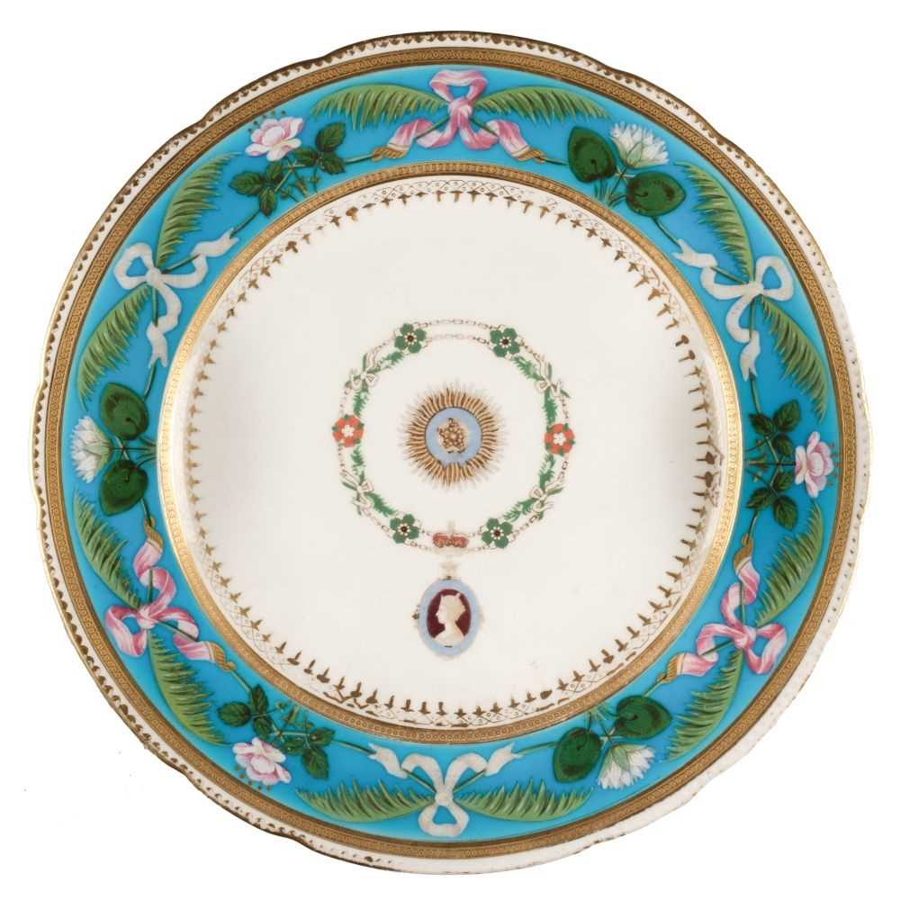 Lot 234 - Order of the Star of India. A Minton porcelain plate c.1920