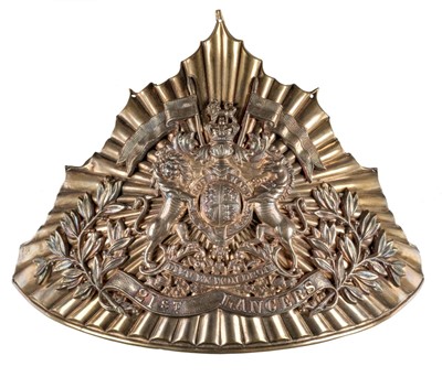 Lot 179 - 21st Lancers. A helmet plate of the 21st Lancers