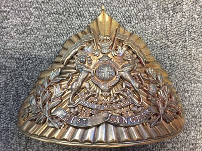 Lot 179 - 21st Lancers. A helmet plate of the 21st Lancers