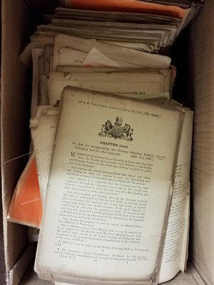 Lot 332 - Acts of Parliament. A large collection of 19th century Acts of Parliament