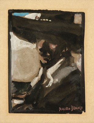 Lot 627 - Domingo (Roberto, 1883-1956). Man in a Sombrero