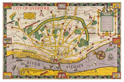 Lot 410 - Liverpool. Parry (G. H.), A Map of Merseyside..., circa 1935