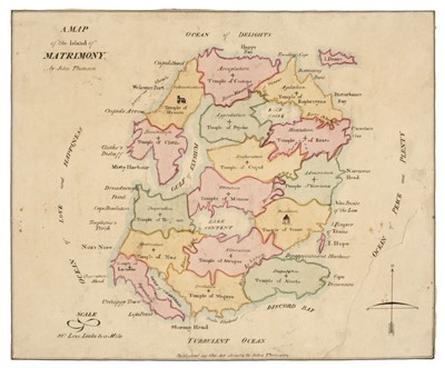 Lot 455 - Thomson (John, publisher). A Map of the Island of Matrimony, circa 1820