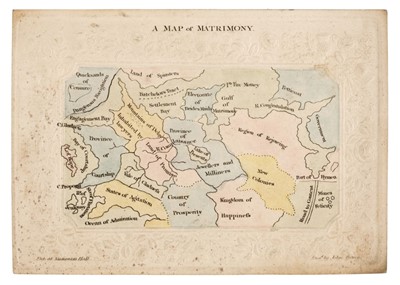 Lot 380 - Bruce (John). A Map of Matrimony, circa 1840