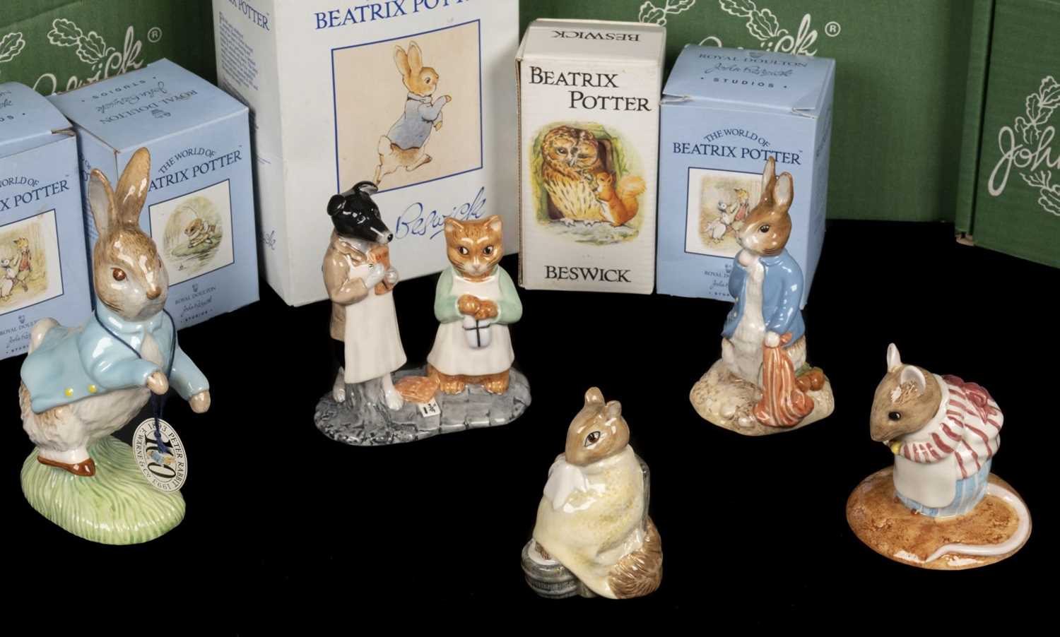 Lot 714 - Potter (Beatrix). A large collection of Beswick figures