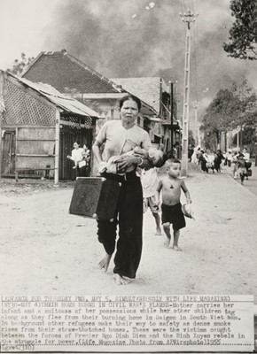 Lot 337 - Vietnam War. A group of 28 press prints, c. 1955-66, printed, c. 1965-66, gelatin silver prints