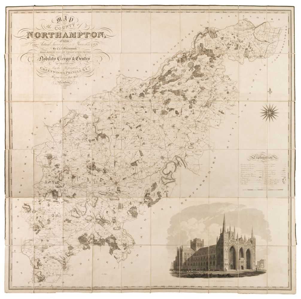 Lot 422 Northamptonshire Greenwood C J Map Of   674181 0 Medium 