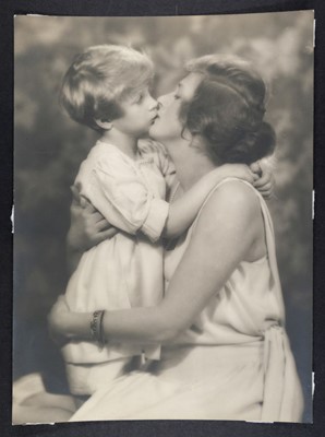 Lot 36 - Christie (Agatha, 1890-1976). Portrait of Agatha Christie and her young daughter Rosalind, 1923