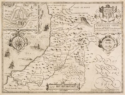 Lot 381 - Cardiganshire. Speed (John), Cardigan Shyre described..., circa 1627