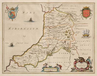 Lot 458 - Wales. Blaeu (Johannes), Ceretica sive Cardiganensis..., and three others, circa 1645