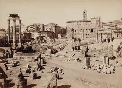 Lot 370 - Italy. A large and mixed group of approximately 70 albumen prints of Italy, c. 1870s/1880s