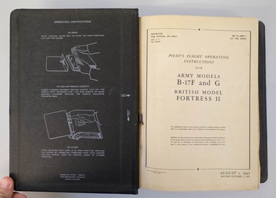 Lot 47 - Gibson (Michael L.). A WWII log book and aviation ephemera