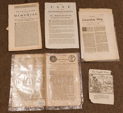 Lot 242 - Pamphlets & Broadsides. A collection of 17th-19th century pamphlets & broadsides etc.