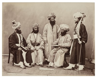 Lot 358 - India. A group of 16 assorted albumen print photographs of India, c. 1860s and later