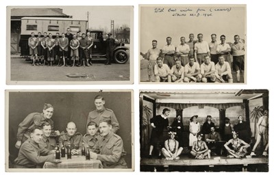 Lot 219 - Military Postcards. A collection of approximately 200 mostly real photo postcards, c. 1910-45