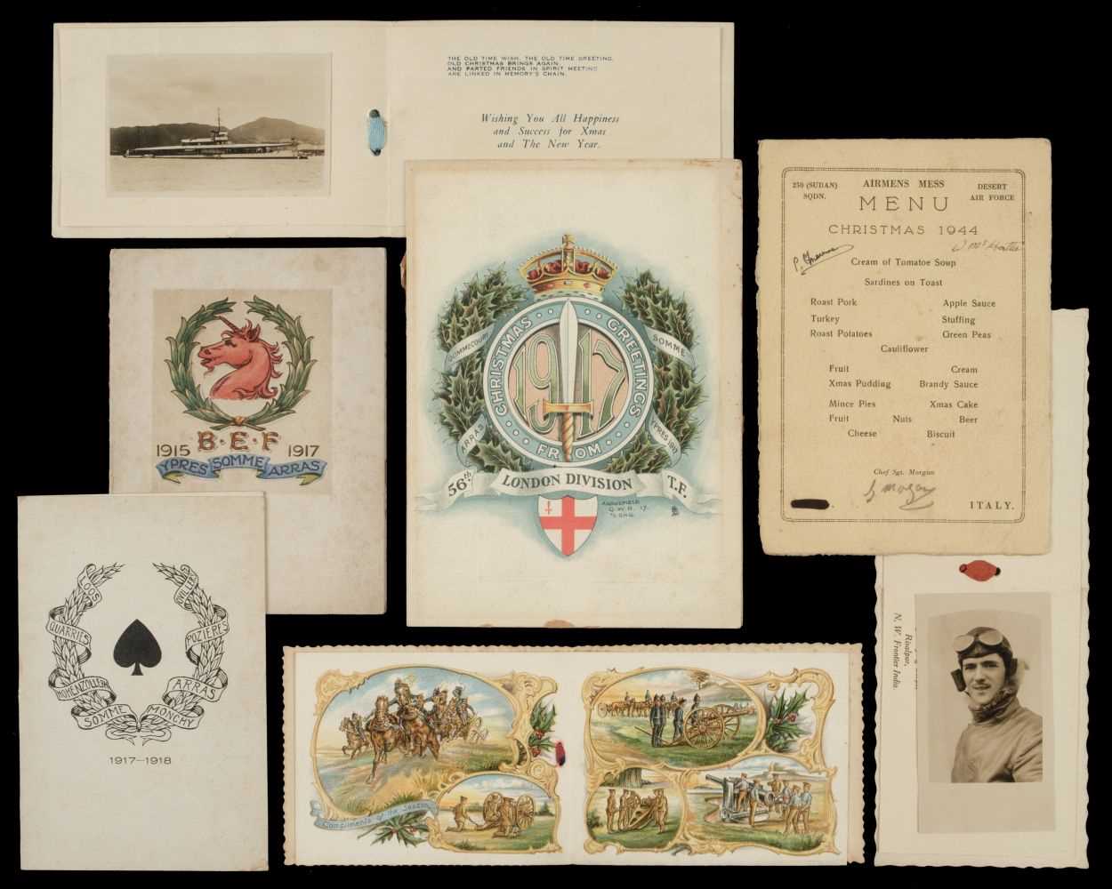 Lot 220 - Military Greetings Cards. A collection of approximately 60 military greetings cards