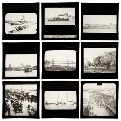 Lot 321 - China & Hong Kong. A group of 96 diapositive lantern slides, c. 1930s/1940s