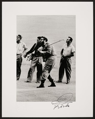 Lot 66 - Korda (Alberto, 1928-2001). Fidel playing golf in Havana, 1960, printed c. 2000