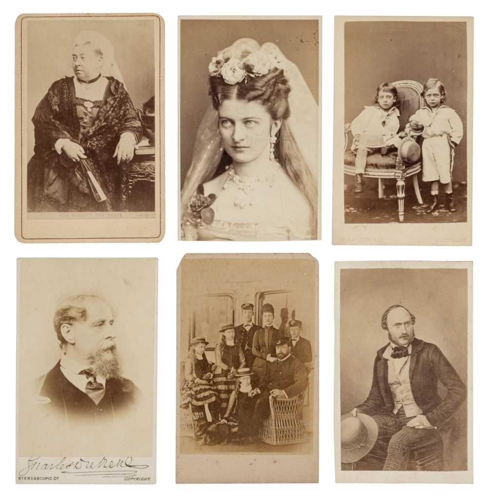 Lot 225 - Royalty. A group of approximately 25 cartes de visite of British and European royalty, c. 1860s