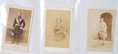 Lot 225 - Royalty. A group of approximately 25 cartes de visite of British and European royalty, c. 1860s