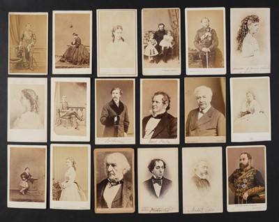 Lot 225 - Royalty. A group of approximately 25 cartes de visite of British and European royalty, c. 1860s