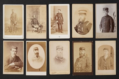 Lot 224 - Firemen. A collection of approximately 60 photographs of firemen, c. 1860s/1880s