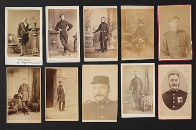 Lot 224 - Firemen. A collection of approximately 60 photographs of firemen, c. 1860s/1880s