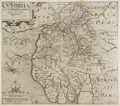 Lot 391 - Durham, Cumberland & Westmorland. A collection of 30 maps, 17th - 19th century