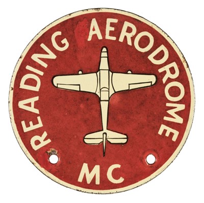 Lot 36 - Car Badge. Reading Aerodrome (RAF Woodley), Motor Club Car Badge, circa 1930s/40s