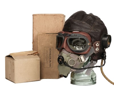 Lot 118 - WWII RAF Flying Head-Gear, circa 1942 and later