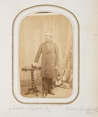 Lot 129 - Cartes de visite. A cartes-de-visite album, c. 1860s/1880s