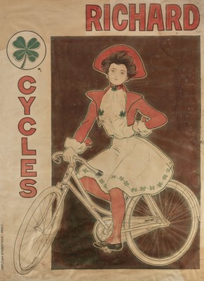 Lot 165 - Fernel (Fernand, 1872-1934). Richard Cycles, poster c.1900