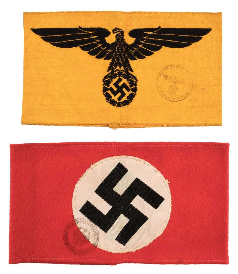 Lot 263 - Third Reich. Two WWII armbands