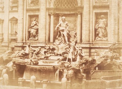 Lot 489 - Caneva (Giacomo, 1813-1865). Fontana de Trevi, c. 1850