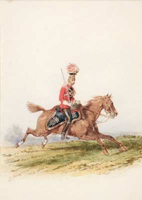 Lot 513 - Norie (Orlando, 1832 - 1901). Watercolour of the 15th Hussars